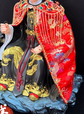 新款神像披风斗篷披肩重工镶钻垂帘黑妈妈泰山奶奶王母九尾娘娘披