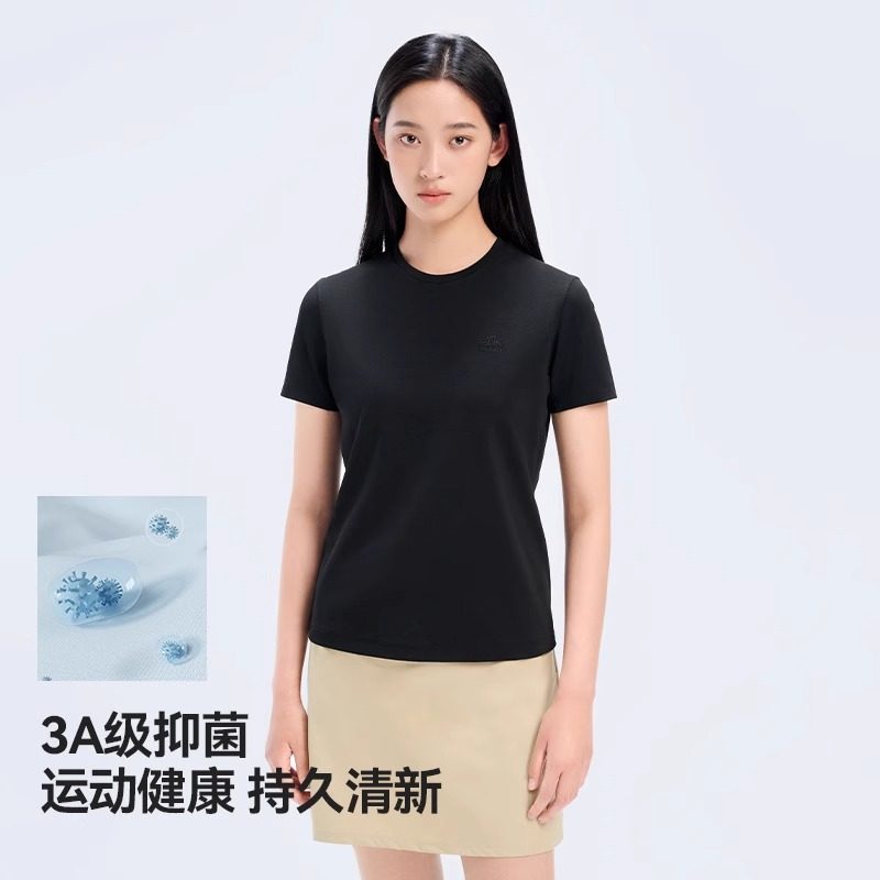 伯希和户外速干T恤女新款弹力透气