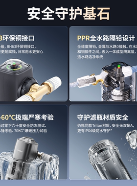 韦思卡尔全自动前置过滤器家用自动反冲洗全屋净水器WSP-100-80X