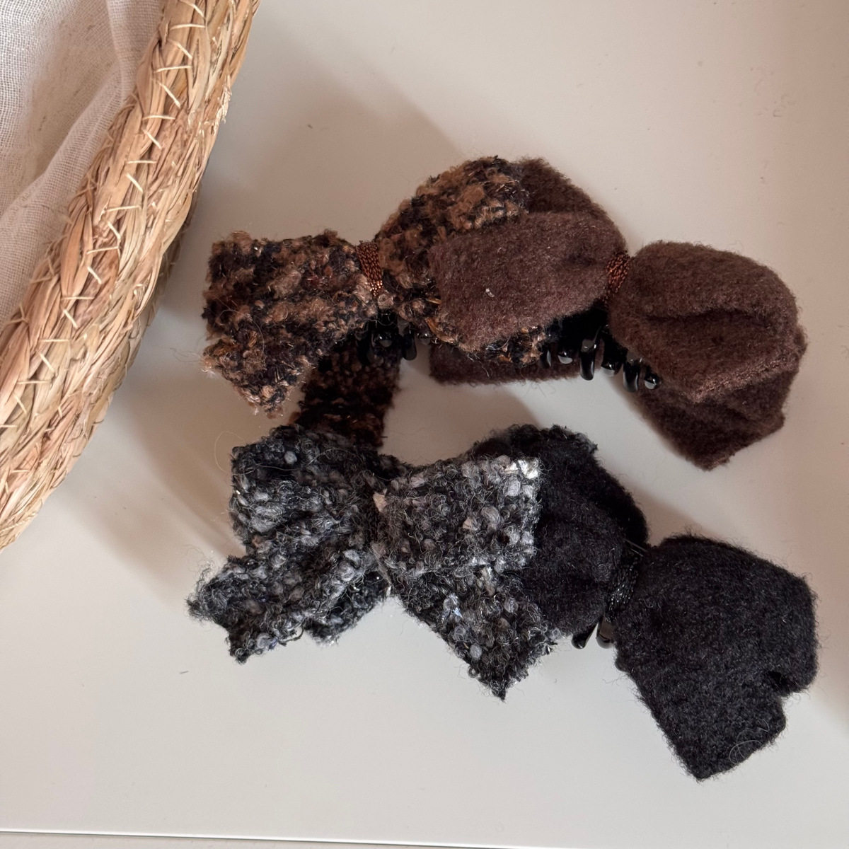 秋冬小香风蝴蝶结发夹女高级感竖夹后脑勺香蕉夹大号精致夹子发饰,淘宝优惠券,粉丝福利购,淘宝优惠卷