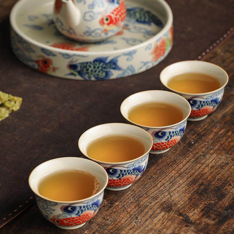 陶瓷红龙主人杯茶杯高档品茗杯家用单杯陶瓷个人专用功夫茶具茶盏,淘宝优惠券,粉丝福利购,淘宝优惠卷