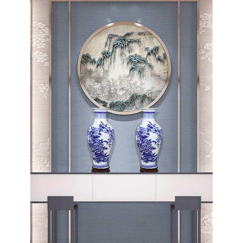 景德镇陶瓷器仿古青花瓷大花瓶摆件客厅富贵竹插花家居工艺装饰品,淘宝优惠券,粉丝福利购,淘宝优惠卷