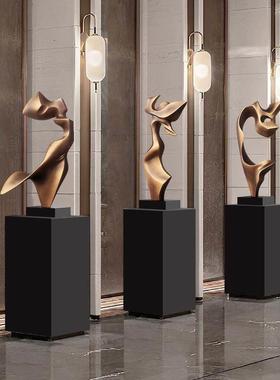 现代家居抽象雕塑摆件酒店大堂落地装饰别墅客厅玄关高档工艺品