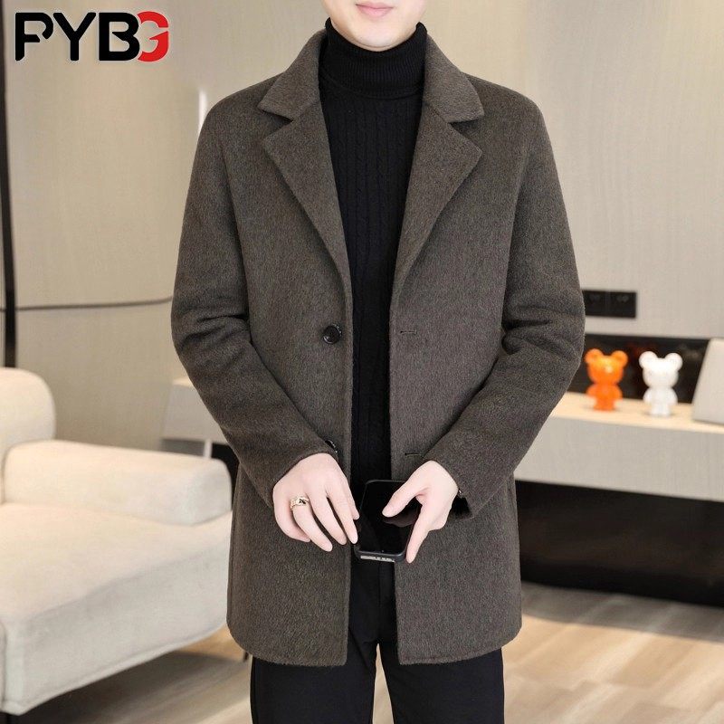 高端羊毛呢子大衣男士中长款秋冬季2025新款商务休闲风衣外套男款,淘宝优惠券,粉丝福利购,淘宝优惠卷