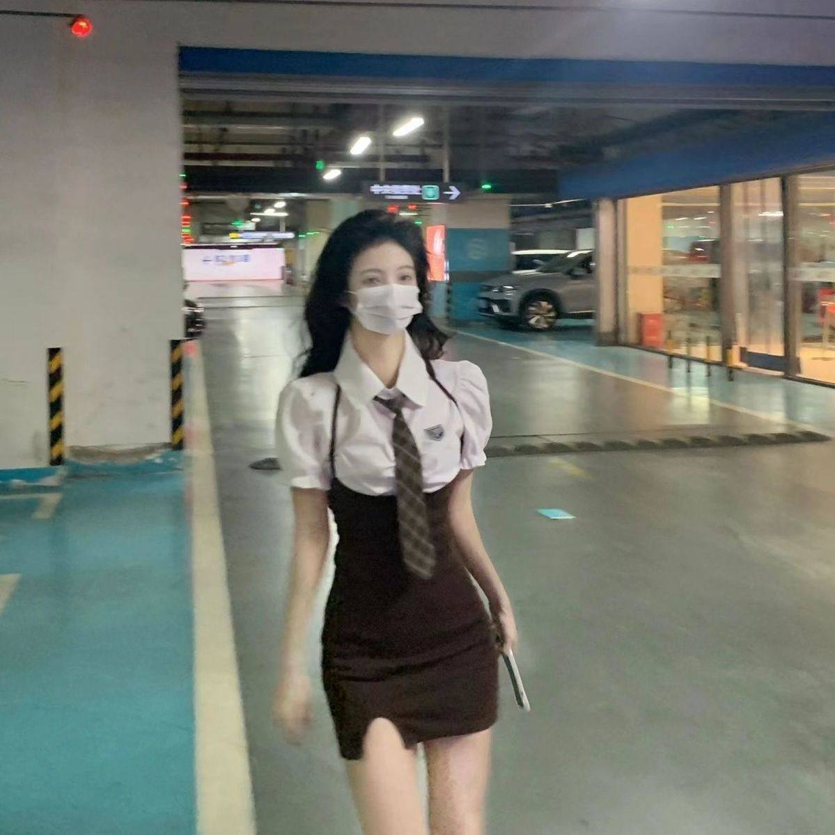 jk制服纯欲风炸街学院风套装女夏季吊带连衣裙甜辣包臀裙子两件套,淘宝优惠券,粉丝福利购,淘宝优惠卷