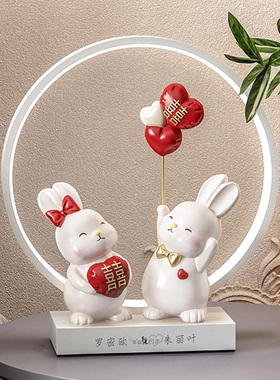 结婚礼物摆件新婚送新人朋友客厅卧室床头N柜装饰品情侣订婚礼品