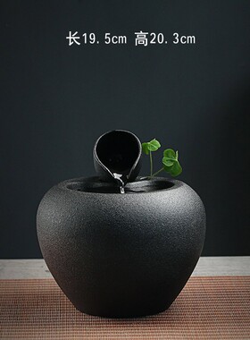 陶瓷家装饰品办公室客厅桌面流水摆件喷泉工艺品创V意水景风水摆
