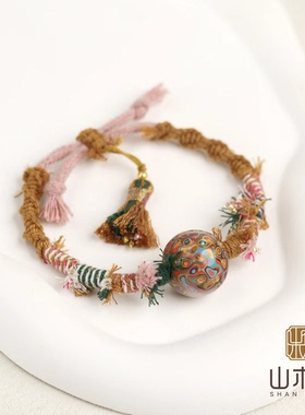 【海棠依旧】大漆1.8编绳手串