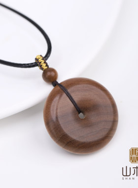 正区老山檀项链黑虎平安护身