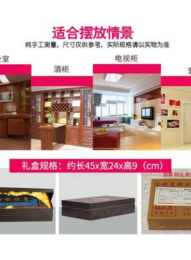 家居软装饰品客厅酒柜电视柜书房摆件新中式现代工艺礼品摆饰办公