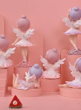 芭蕾女孩贝拉舞蹈摆件可爱女生卧室房间装饰品车载少女心生日礼物