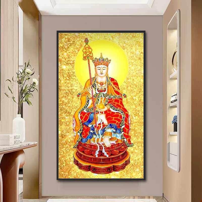 金色地藏菩萨钻石画5D全钻石佛像画客厅钻石十字绣手工贴钻石刺绣,淘宝优惠券,粉丝福利购,淘宝优惠卷