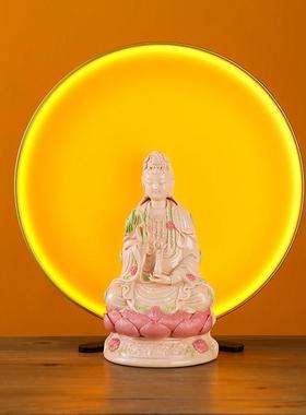 LED佛像背光灯佛龛背景灯观音财神后背灯佛光普照佛光圈佛龛装饰