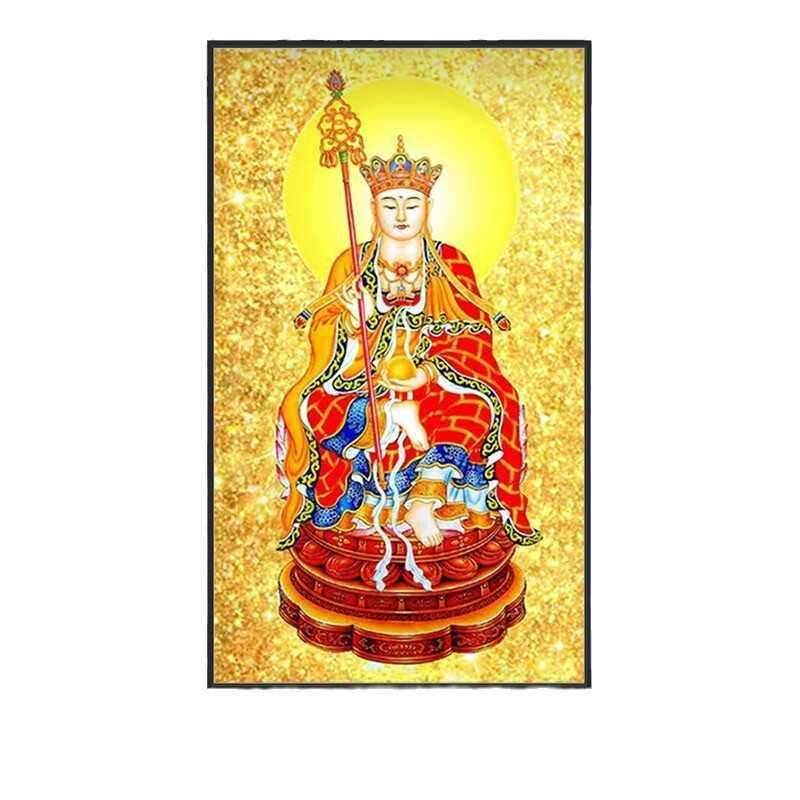 金色地藏菩萨钻石画5D全钻石佛像画客厅钻石十字绣手工贴钻石刺绣,淘宝优惠券,粉丝福利购,淘宝优惠卷