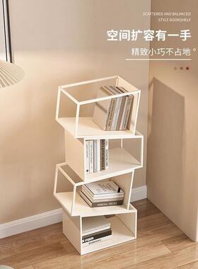 用式艺书架置物架落地现代简约客铁厅多层书柜ONF展示立架角落家
