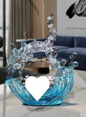 创风生电水起轻奢高档视柜装意Yx7j7ZyT公饰摆件艺术客厅玄关酒柜