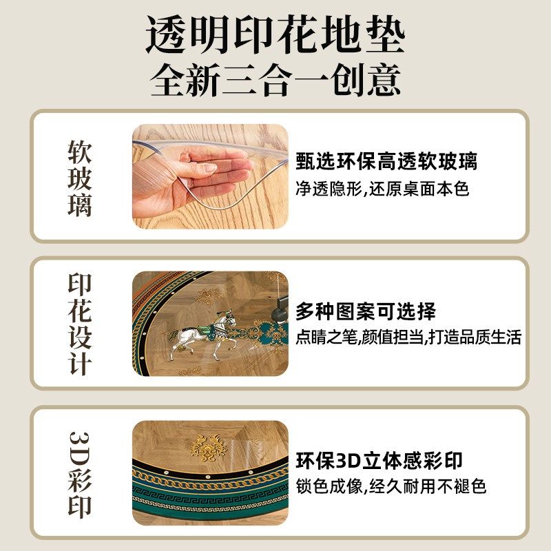 速发桌古美式滑轮座椅转椅地垫透明vpc书房学习复转椅垫防滑卧室,淘宝优惠券,粉丝福利购,淘宝优惠卷