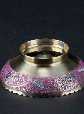 速发尼泊尔纯日果盘复古点心零食托盘篮果脚茶点盘茶具茶道铜式水