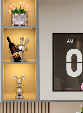 速发熊创意桌酒架客居家厅摆件轻奢高档电视柜玄关餐红酒柜装饰品