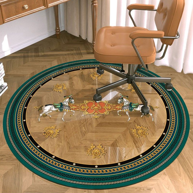 速发桌古美式滑轮座椅转椅地垫透明vpc书房学习复转椅垫防滑卧室,淘宝优惠券,粉丝福利购,淘宝优惠卷