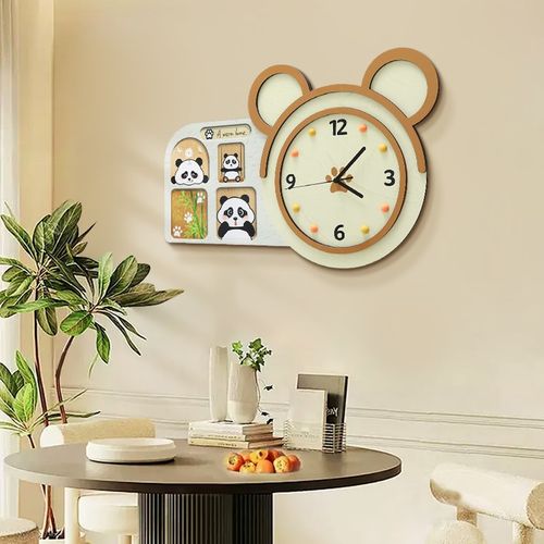 速发钟画餐厅装饰表创意立体墙厅时钟画家用客厅饭上挂表静音挂钟 - 图3