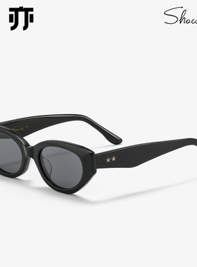 Shawnle白色女子复古猫眼太阳镜