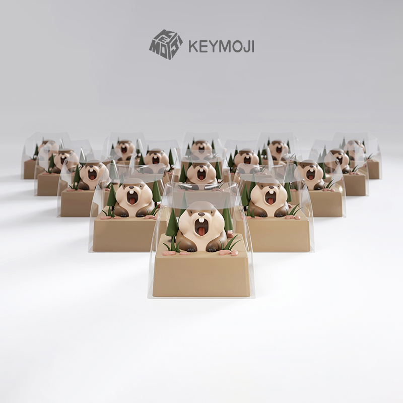 KEYMOJI尖叫土拨鼠ESC键帽单个3D打印树脂个性键盘创意原创哪吒 - 图3