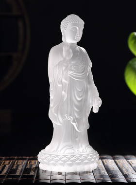 灵山大佛琉璃佛像摆件工艺品家居酒柜玄关装饰品收藏纪念品