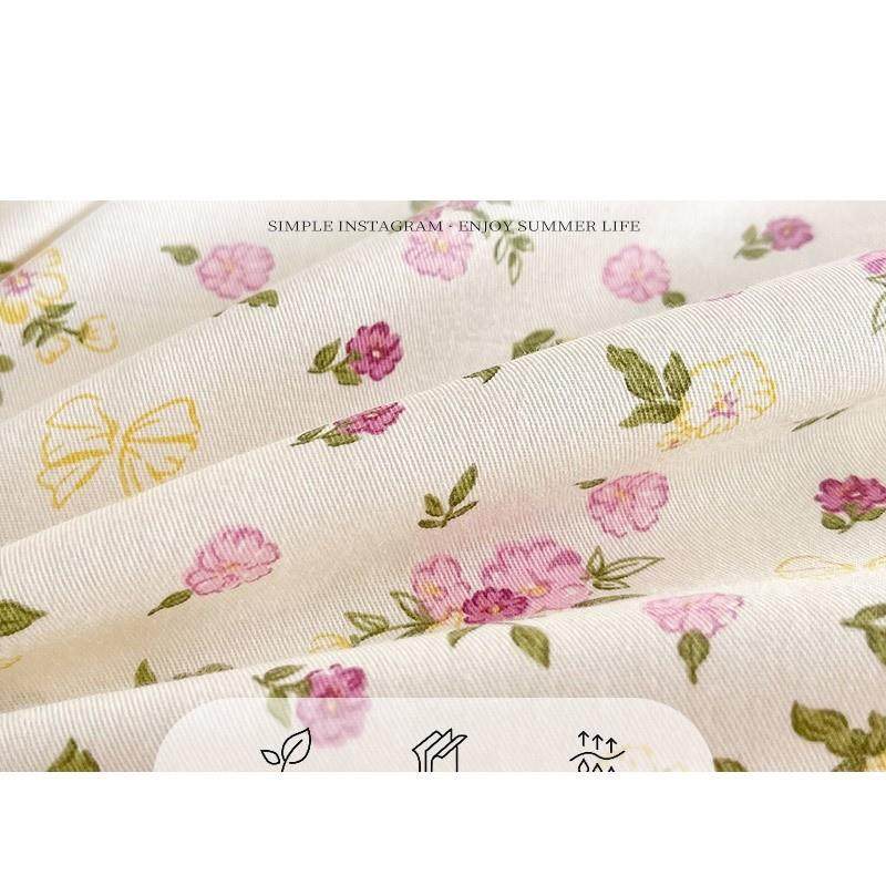 花2套卉全棉被套单件150x200x30被罩纯HJ241214棉单舍被单四件宿2,淘宝优惠券,粉丝福利购,淘宝优惠卷