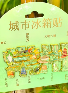 常州恐龙园江苏青果巷冰箱贴金属旅游文创礼品纪念品伴手礼装饰品