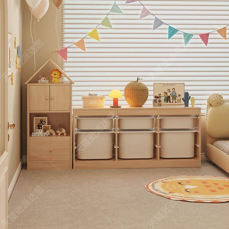 实木小柜房子书柜童32261书架落地家儿用墙宝靠宝玩具收纳柜子储,淘宝优惠券,粉丝福利购,淘宝优惠卷