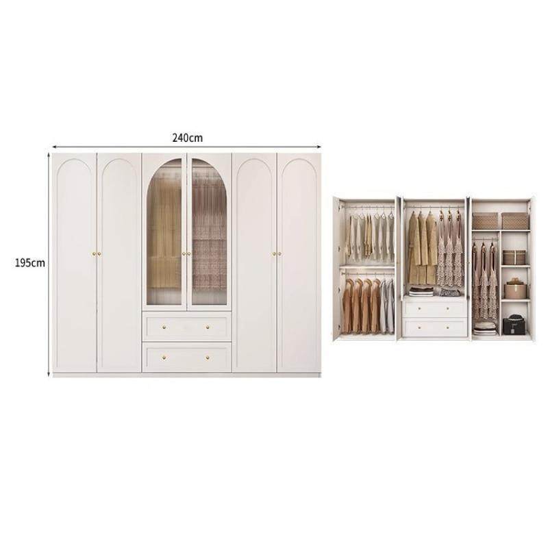 轻奢奶油妆风法式一衣柜书桌体角组合白色转台大98926衣橱,淘宝优惠券,粉丝福利购,淘宝优惠卷