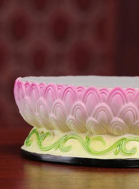 戴玉堂小莲花座观音菩萨佛像底座佛座加高增高陶瓷摆饰供奉家用