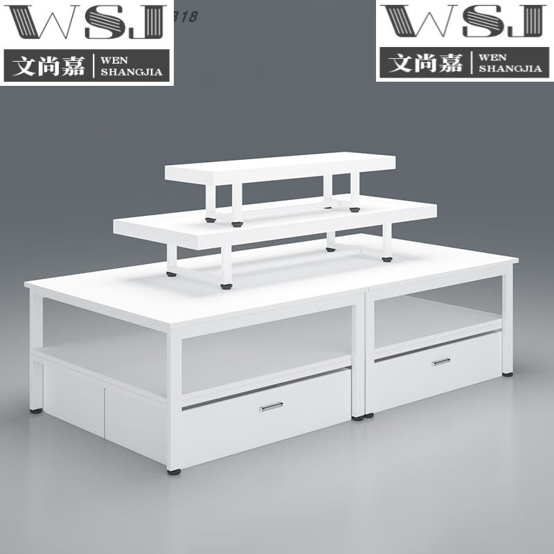 中岛堆头货架流水台商超中岛柜文具饰品母婴宠物店堆头展架展示台 - 图2