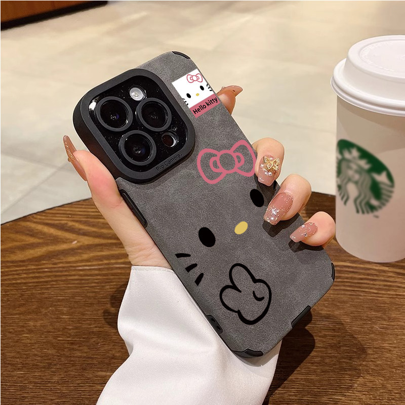 秋冬毛绒布hellokitty猫iPhone17pro适用苹果16pro手机壳15小米14华为mate60荣耀x200k50p70nova13reno11女潮,淘宝优惠券,粉丝福利购,淘宝优惠卷