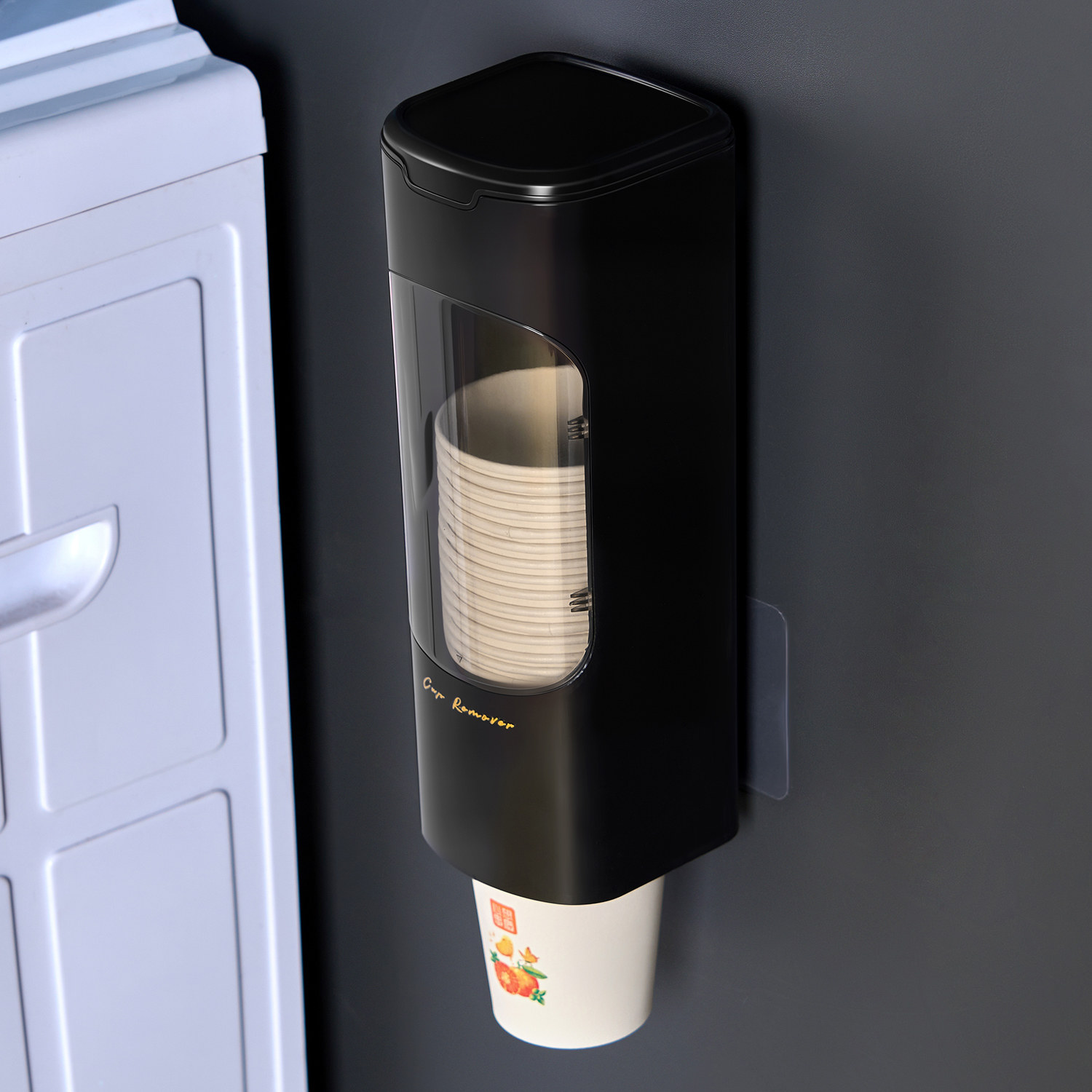 一次性杯子取杯器壁挂式饮水机旁高级放纸杯架水杯收纳吧台置物架,淘宝优惠券,粉丝福利购,淘宝优惠卷