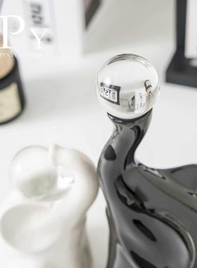 现代简约水晶球大象摆件家居客厅电视柜酒柜软装饰品乔迁新居礼品