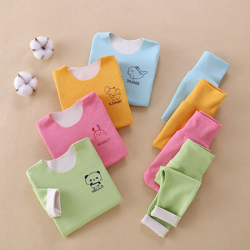 婴儿德绒发热衣裤宝宝秋冬季儿童连身衣护肚秋衣卫生裤打底睡衣,淘宝优惠券,粉丝福利购,淘宝优惠卷