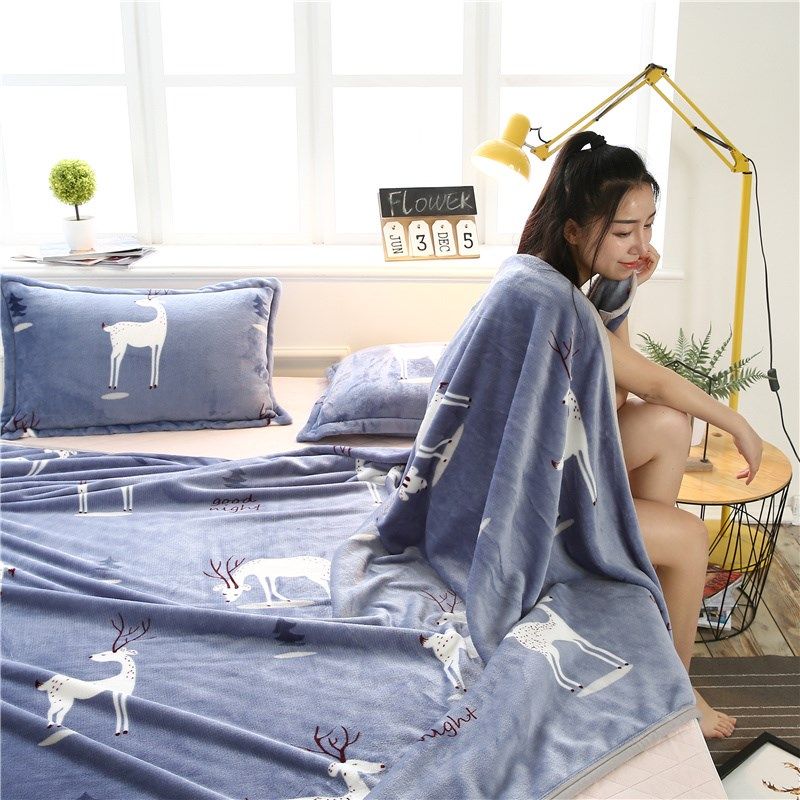 法兰绒珊瑚绒毛毯铺床毯子毛巾被沙发毯办公室午睡毯冬季加厚床单,淘宝优惠券,粉丝福利购,淘宝优惠卷
