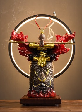 速发齐天大胜摆件斗战圣佛陶瓷客厅玄关开饰品创意乔迁装业送礼