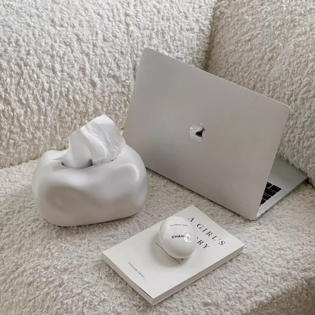 侘寂风创意纸巾盒客厅高档抽纸盒高级感家居陶瓷纸抽餐巾纸盒摆件,淘宝优惠券,粉丝福利购,淘宝优惠卷