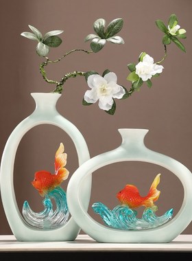 速发博古品酒柜装饰架入户客玄厅关桌面摆件新中式高级感古风假山