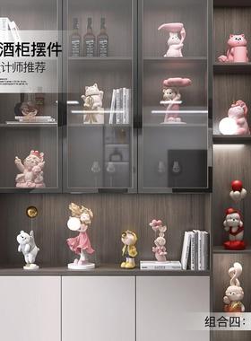轻奢高级感酒柜家居装饰品摆件客厅电视柜餐边柜玄关搬家乔迁礼物
