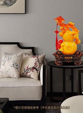 福禄如意招财葫芦摆件中式家居客厅玄关博古架装饰品乔迁新居礼物