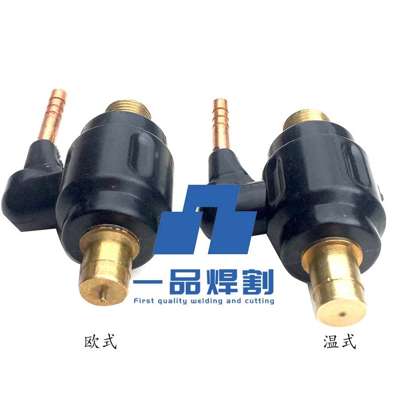 特惠氩弧焊机接头配件快速插头温式欧式中式转换快插WP18水冷焊枪 - 图0
