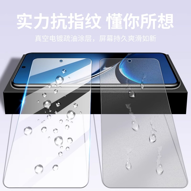 适用红米Turbo4全屏钢化膜redmi防指纹抗蓝光Turbo3高清无白边手机贴膜Turbo4防摔防爆红米Turbo3防窥保护膜 - 图2