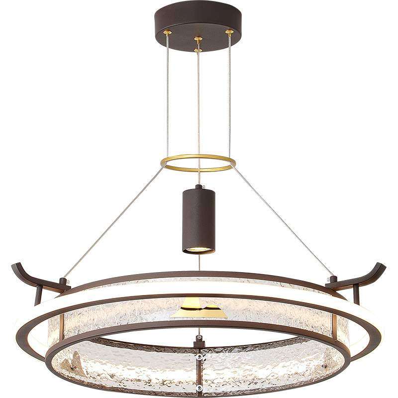 新中式客厅吊灯简约中国风书房卧室灯别墅圆形创意餐厅吊灯具3162,淘宝优惠券,粉丝福利购,淘宝优惠卷