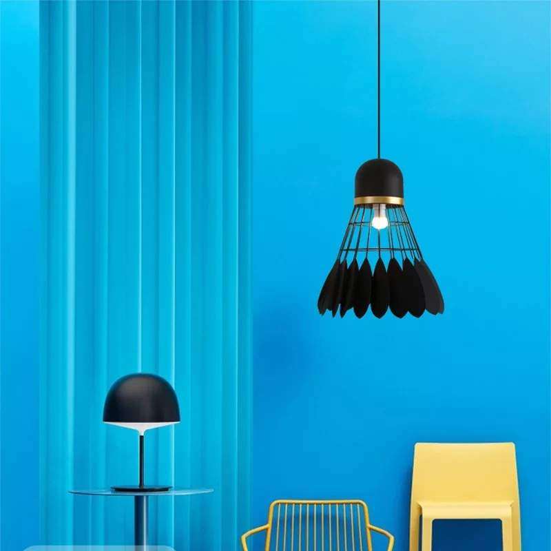 北欧LED创意个性吊灯现代简约咖啡厅餐厅客厅羽毛球铁艺灯具灯饰,淘宝优惠券,粉丝福利购,淘宝优惠卷