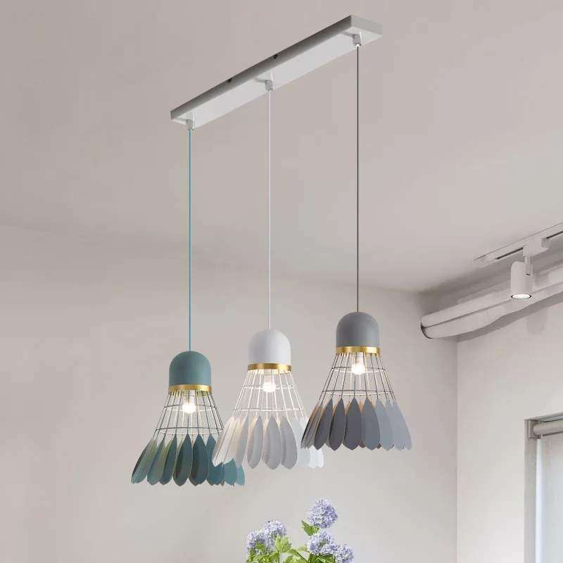 北欧LED创意个性吊灯现代简约咖啡厅餐厅客厅羽毛球铁艺灯具灯饰,淘宝优惠券,粉丝福利购,淘宝优惠卷