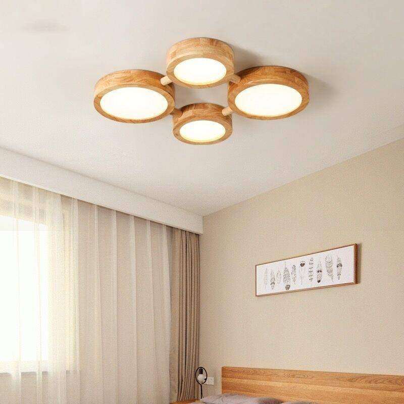 北欧原木风创意实木灯客厅灯餐厅卧室房间衣帽间入户日式吸顶灯具,淘宝优惠券,粉丝福利购,淘宝优惠卷